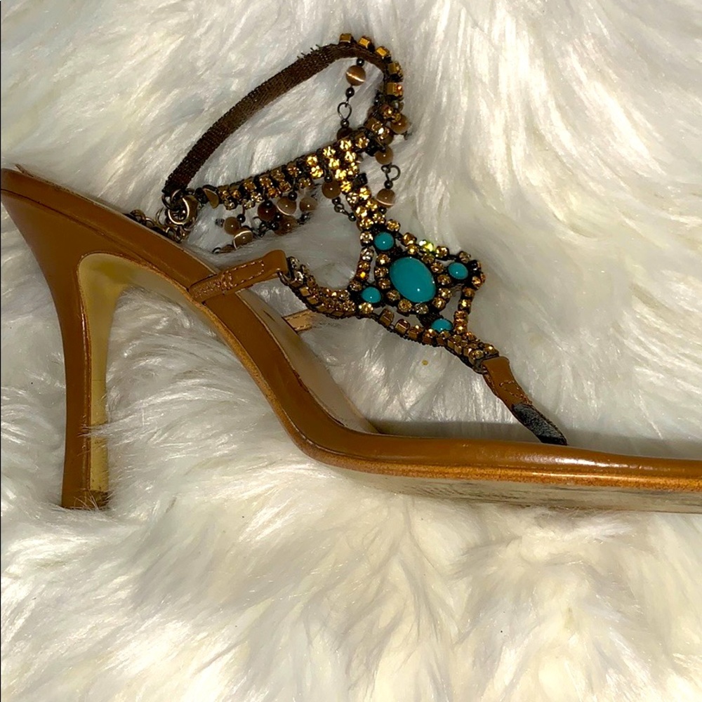 Jeweled High Heel Sandals
